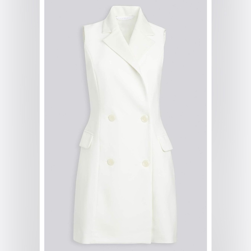 Black Halo White Mini Dress